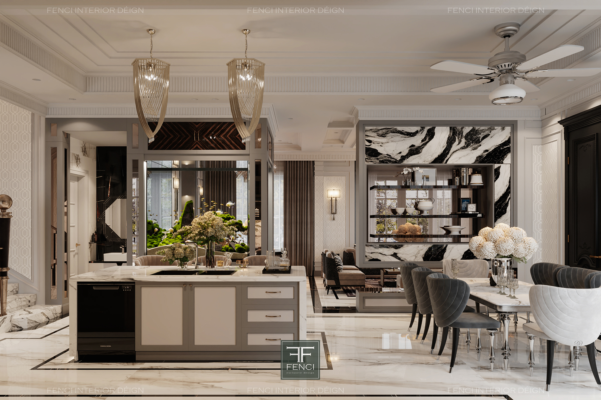 thiết kế thi công nội thất biệt thự quận 2